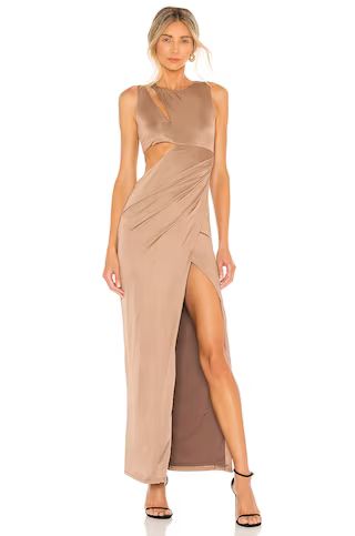 NBD Keara Gown in Chestnut from Revolve.com | Revolve Clothing (Global)