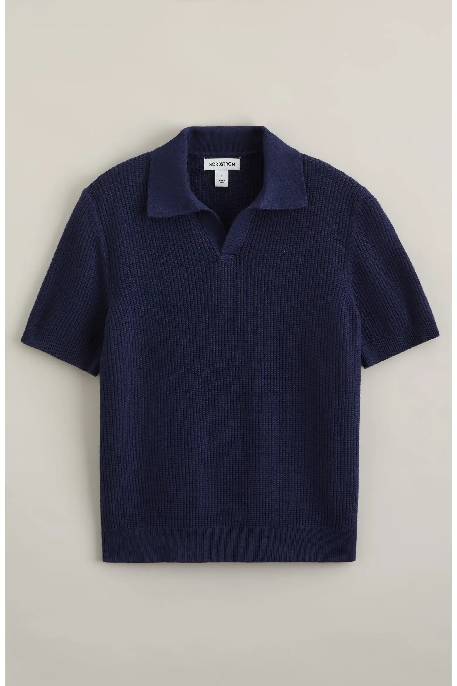 Nordstrom Kids' Waffle Stitch Johnny Collar Polo Sweater (Men) | Nordstrom | Nordstrom