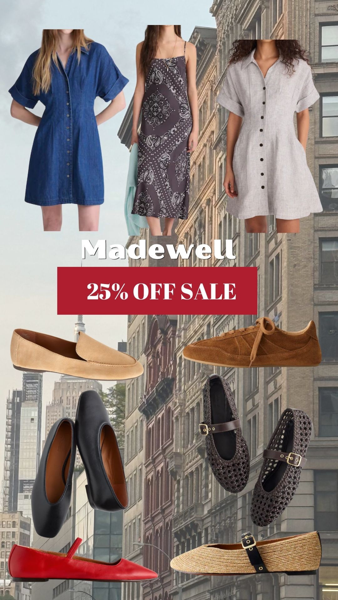 Madewell 25% off dresses and shoes @Madewell 

#LTKSaleAlert