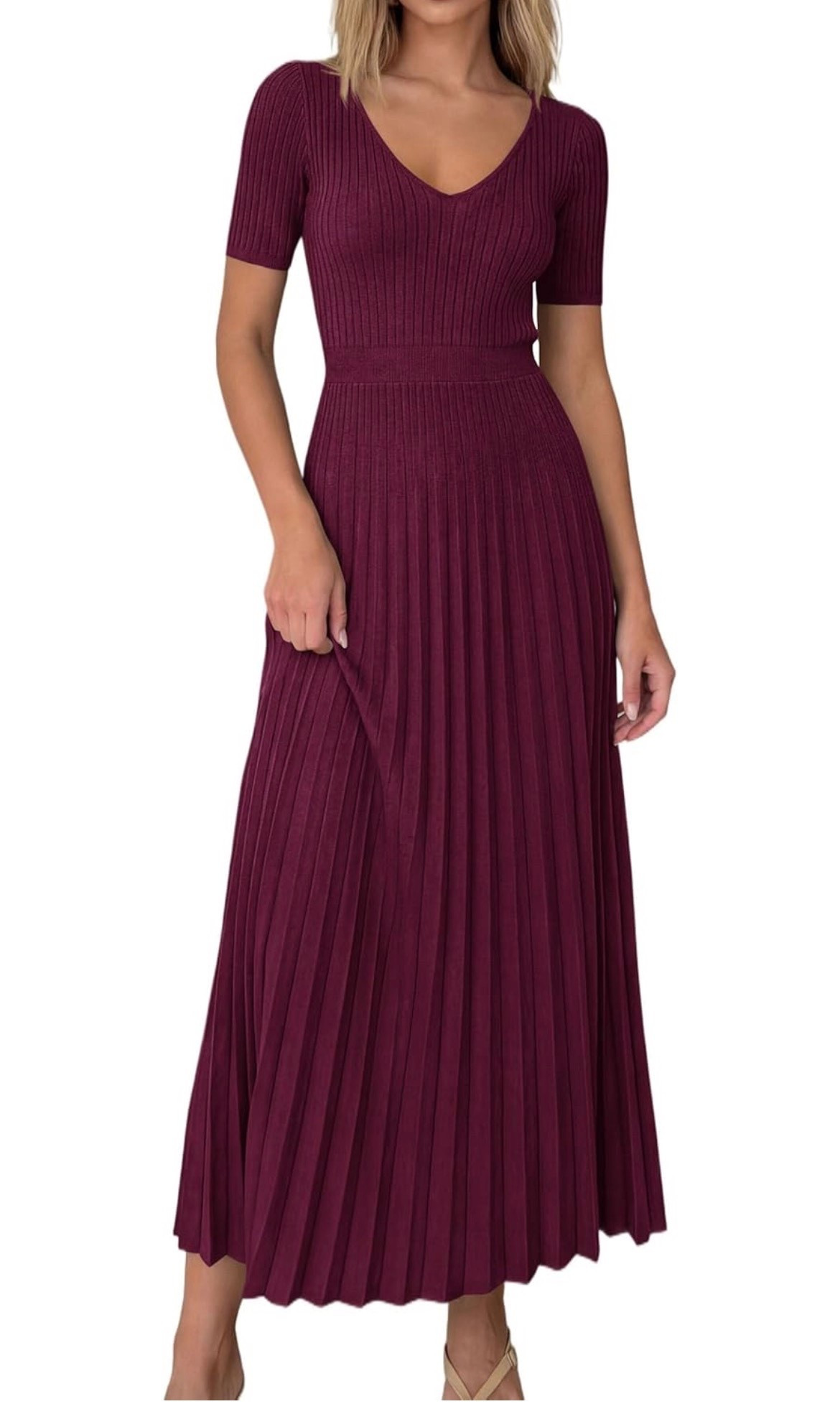 PRETTYGARDEN Women's 2026 Spring Midi Sweater Dresses Elegant Pleated Ribbed Knit Short Sleeve V Neck A Line Summer Outfits


Currently on lightning deal!! 

#LTKootd #LTKWorkwear #LTKBump