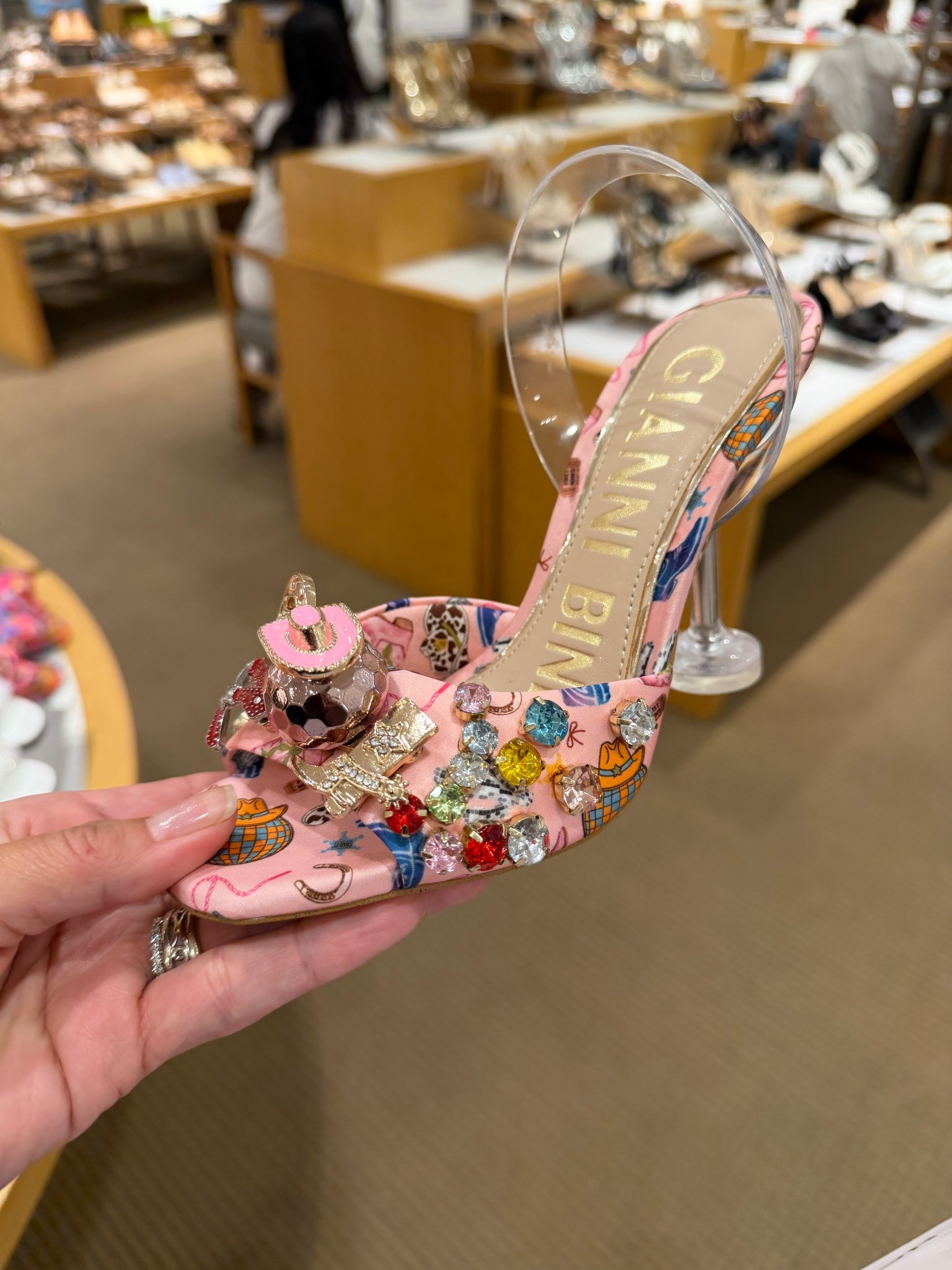 Shoe Show Stopper!! Absolutely love how fun this heel is! 

Spring Heel 
Spring Sandal 
Summer Heel 
Summer Sandal 