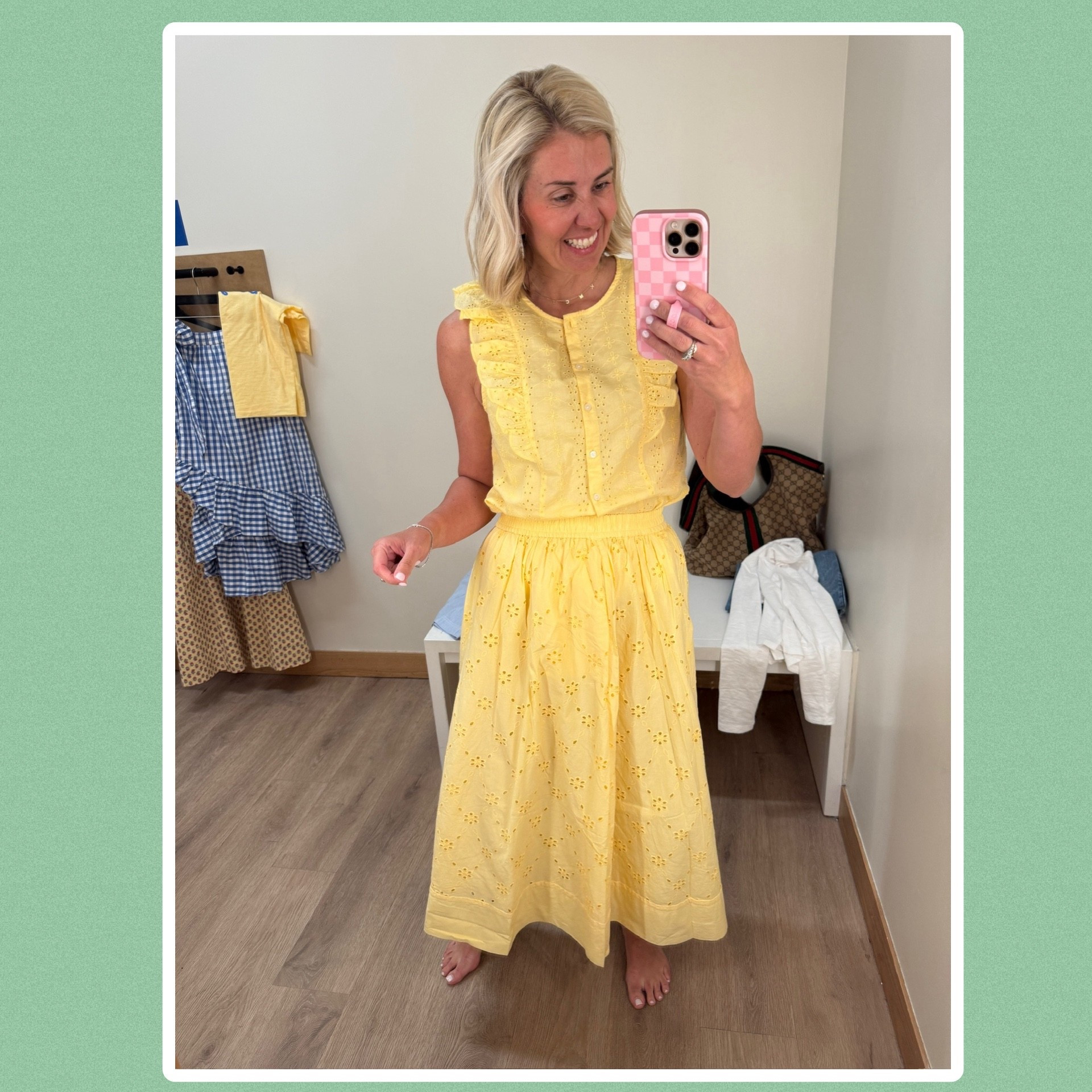 This yellow is beautiful but have y’all seen the blue? Y’all know I love a monochromatic look & we can totally mix & match these pieces with just about anything in our closet. I’m wearing xs in top & skirt. 

#LTKSaleAlert #LTKSeasonal #LTKdayinmylife