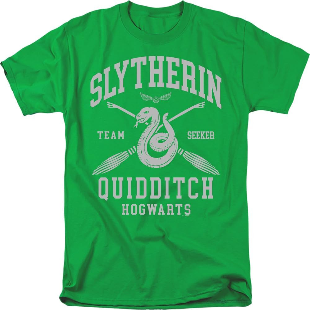 Harry Potter Hogwarts Houses Quidditch Team Unisex Adult T Shirt | Amazon (US)