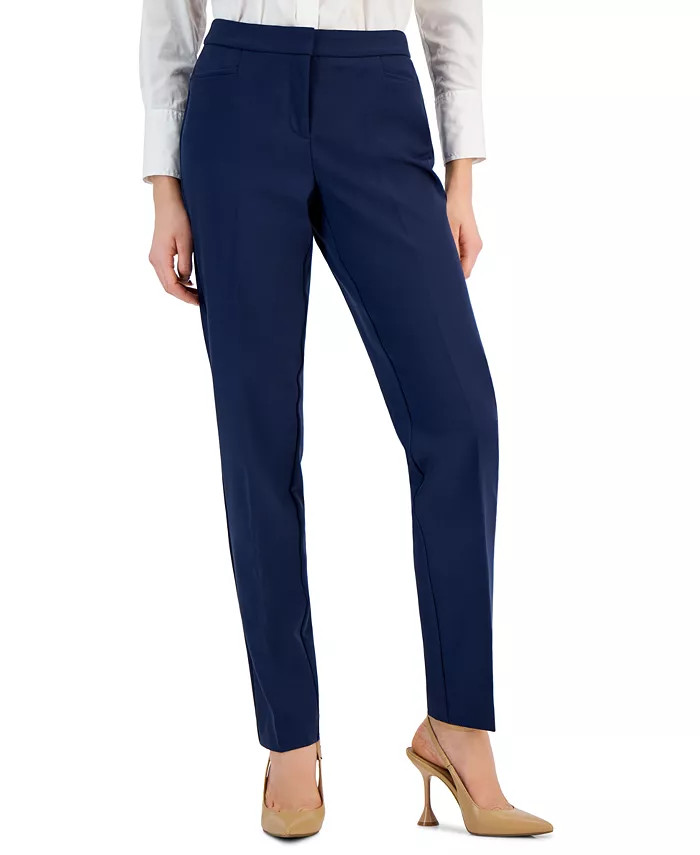 I.N.C. International Concepts Women's Mid-Rise L-Pocket Straight-Leg Pants, Regular, Long & Short... | Macys (US)