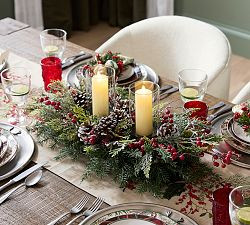 Faux Frosted Pine Centerpiece | Pottery Barn (US)