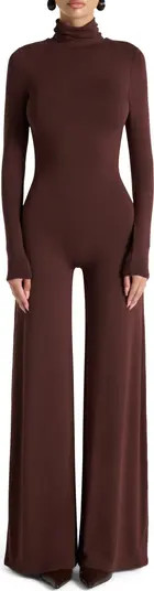 Sculpt Turtleneck Wide Leg Jumpsuit | Nordstrom