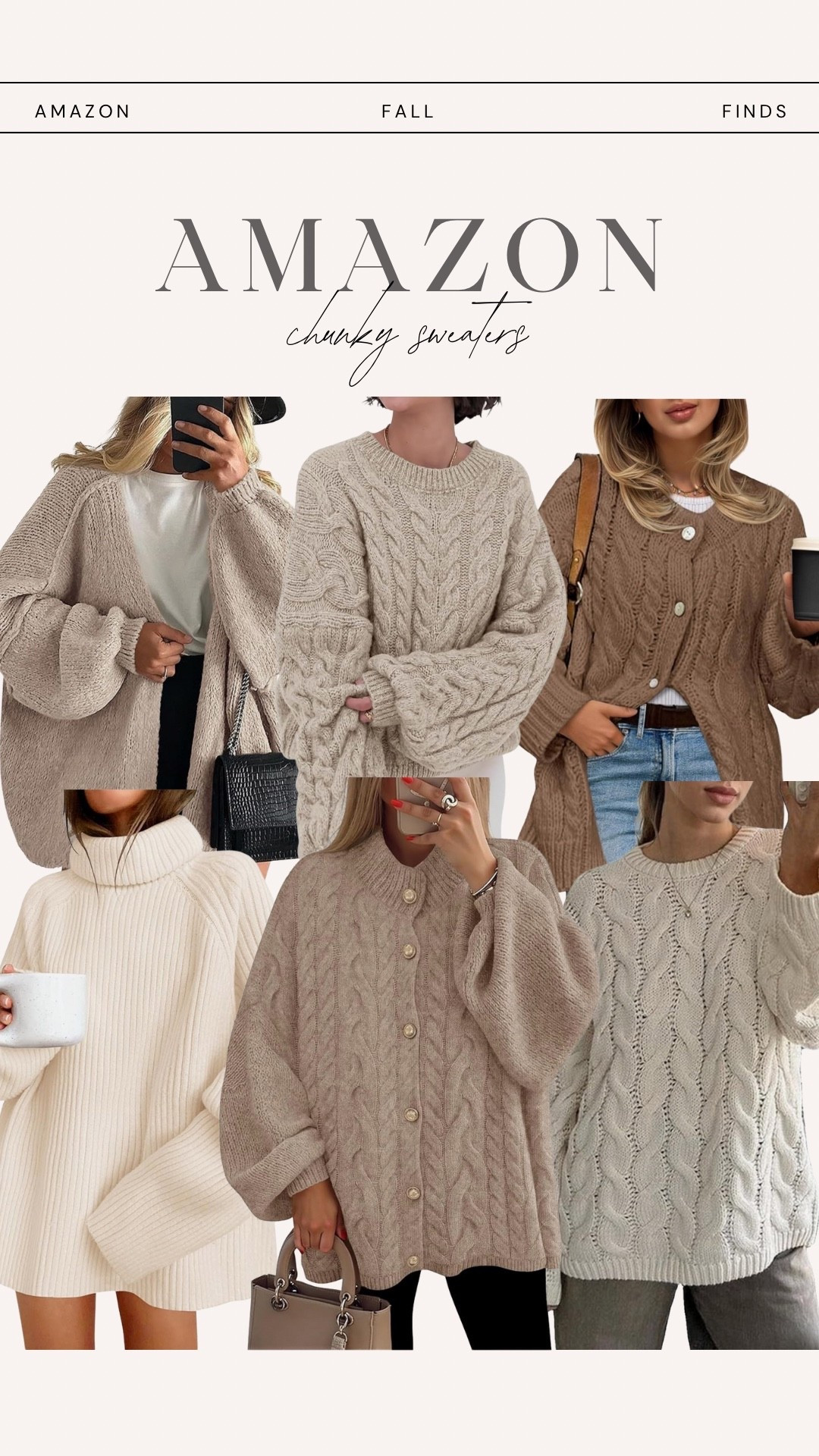 Amazon fall fashion finds 🤍


chunky knit sweater, oversized cozy sweater, cable knit pullover, fall outfit inspo, neutral sweaters amazon finds, winter fashion staples, cozy outfit ideas, cream sweater outfit, cold weather outfits, amazon fall fashion

#LTKSeasonal #LTKFindsUnder50 #LTKStyleTip