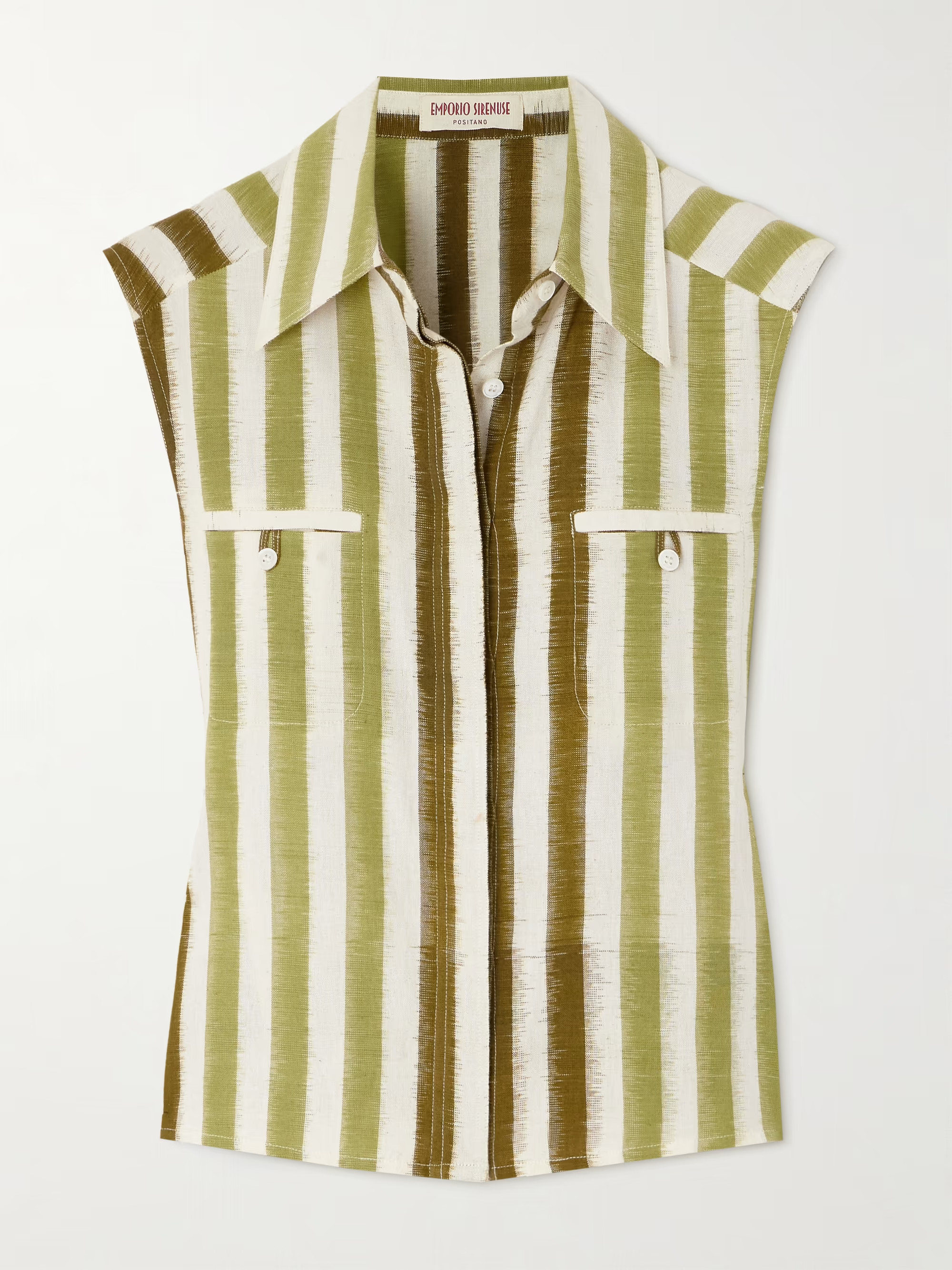 Ylenia striped cotton blouse | NET-A-PORTER (US)