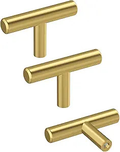 20 Pack | 2 Inch Cabinet Pulls Kitchen Cabinet Handles with Single Hole Gold Cabinet Hardware Sta... | Amazon (US)