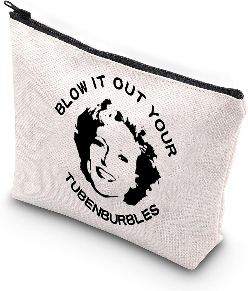 BDPWSS Makeup Bags For Women Funny Friendship Quote Gift Blow It Out Your Tubenburbles Travel Bag... | Amazon (US)