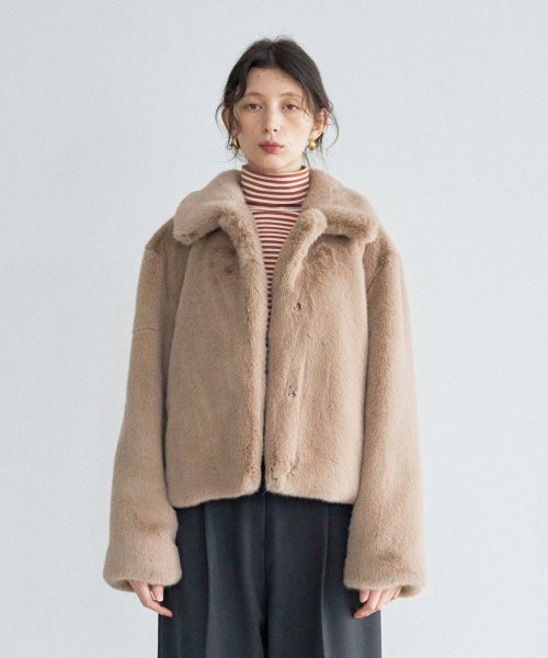LTG7 FUR JACKET (BEIGE) | Musinsa Global
