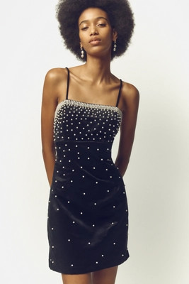 The Brynne 3D Spaghetti-Strap Dress by Maeve: Crystal-Embellished Edition | Anthropologie (US)
