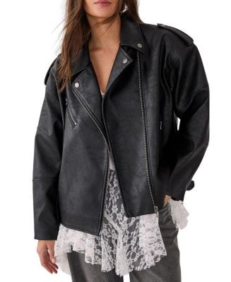 Nasty Gal Faux Leather Biker Jacket | Bloomingdale's Women | Bloomingdale's (AU)