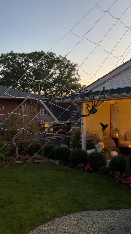Giant spider web 

#LTKhome #LTKHalloween #LTKSeasonal