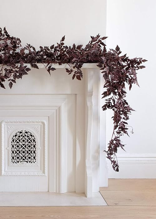 Afloral Plum Cimicifuga Seeded Garland - 6' | Amazon (US)