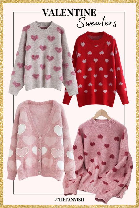 Valentine sweaters
Heart sweaters 
Amazon fashion
Pink cardigan


#LTKSeasonal #LTKunder50 #LTKstyletip