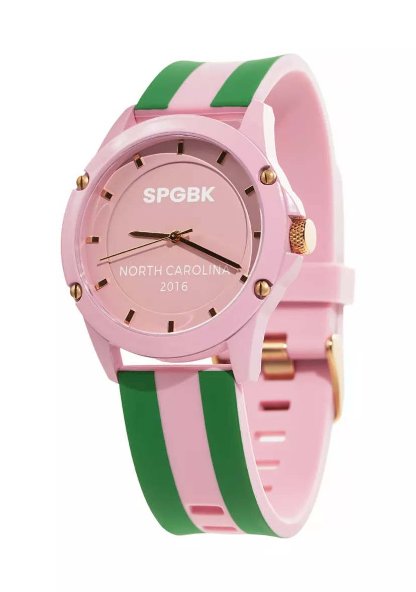 Unisex Quad Pink and Green Silicone Band Watch | Belk