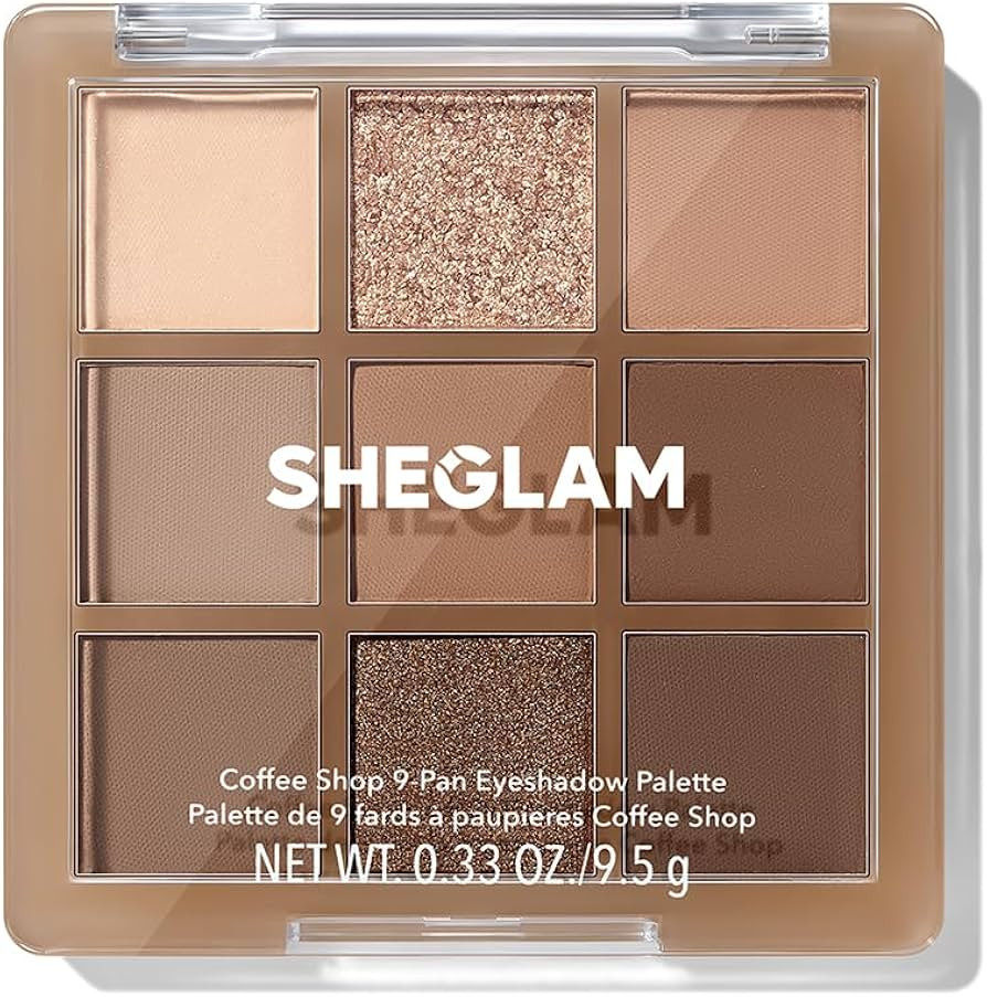 SHEGLAM Eyeshadow Palette 9-Color Ultra-pigmented Shimmer & Matte Shades, Vegan & Cruelty-free-Co... | Amazon (US)