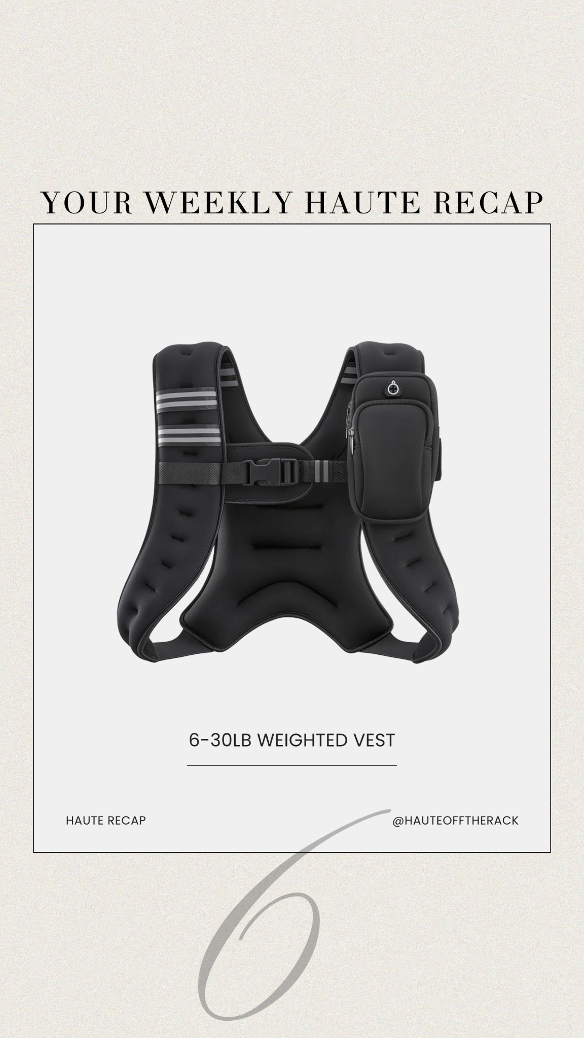 ICYMI: here’s a recap of a few things  I shared last week!

6-30lb weighted vest on Amazon!

#weightedvest #amazon #workout #amazonfinds 

#LTKfitnessgoals #LTKActive #LTKSaleAlert