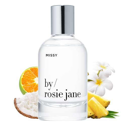 By Rosie Jane Eau De Parfum (Missy) - Clean Perfume for Women - Notes of Coconut, Green Mandarin, Pineapple and Frangapani - Paraben-Free, Vegan, Cruelty-Free, Phthalate-Free (50ml) | Amazon (US)