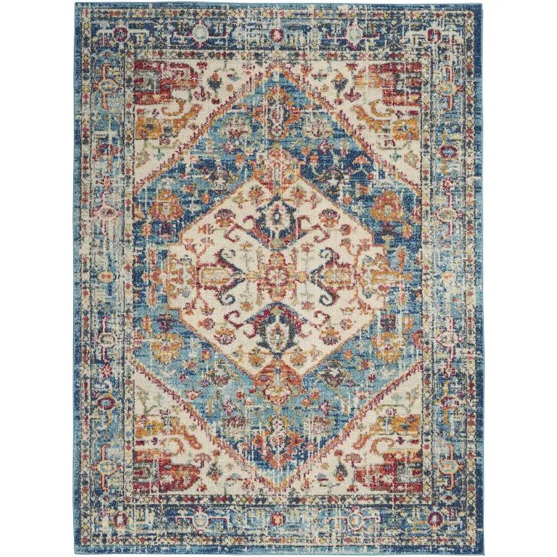 Nourison Passion PSN23 Ivory/Light Blue Indoor Area Rug | Target