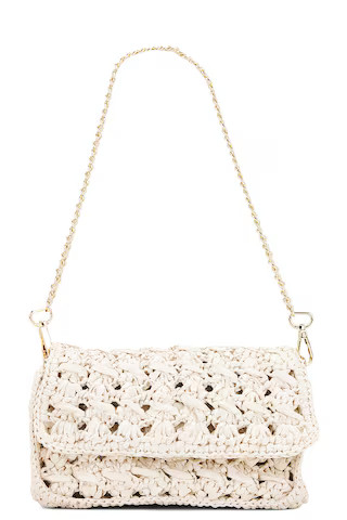 BTB Los Angeles Shiloh Chain Clutch in Cream from Revolve.com | Revolve Clothing (Global)