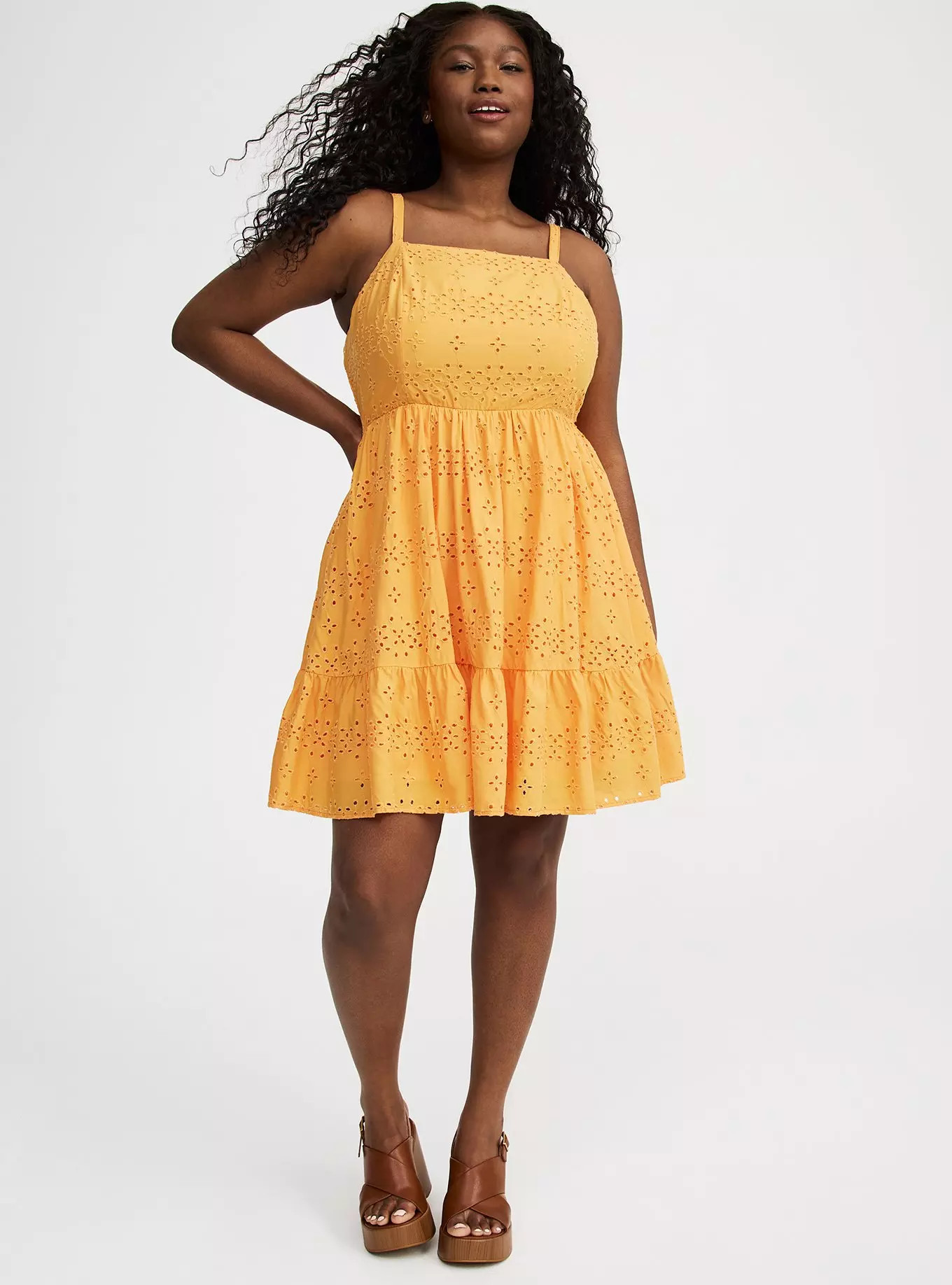 High-Neck Eyelet Mini Dress | Torrid (US & Canada)