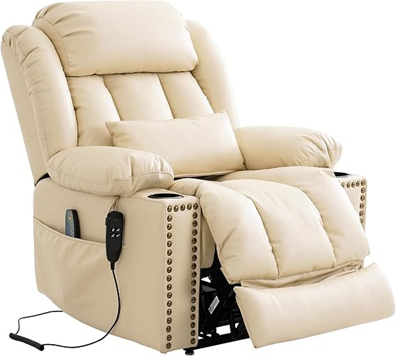 Dual Motor Power Lift Recliner Chair for Elderly, Infinite Position Lay Flat Lift Chair with Mass... | Amazon (US)