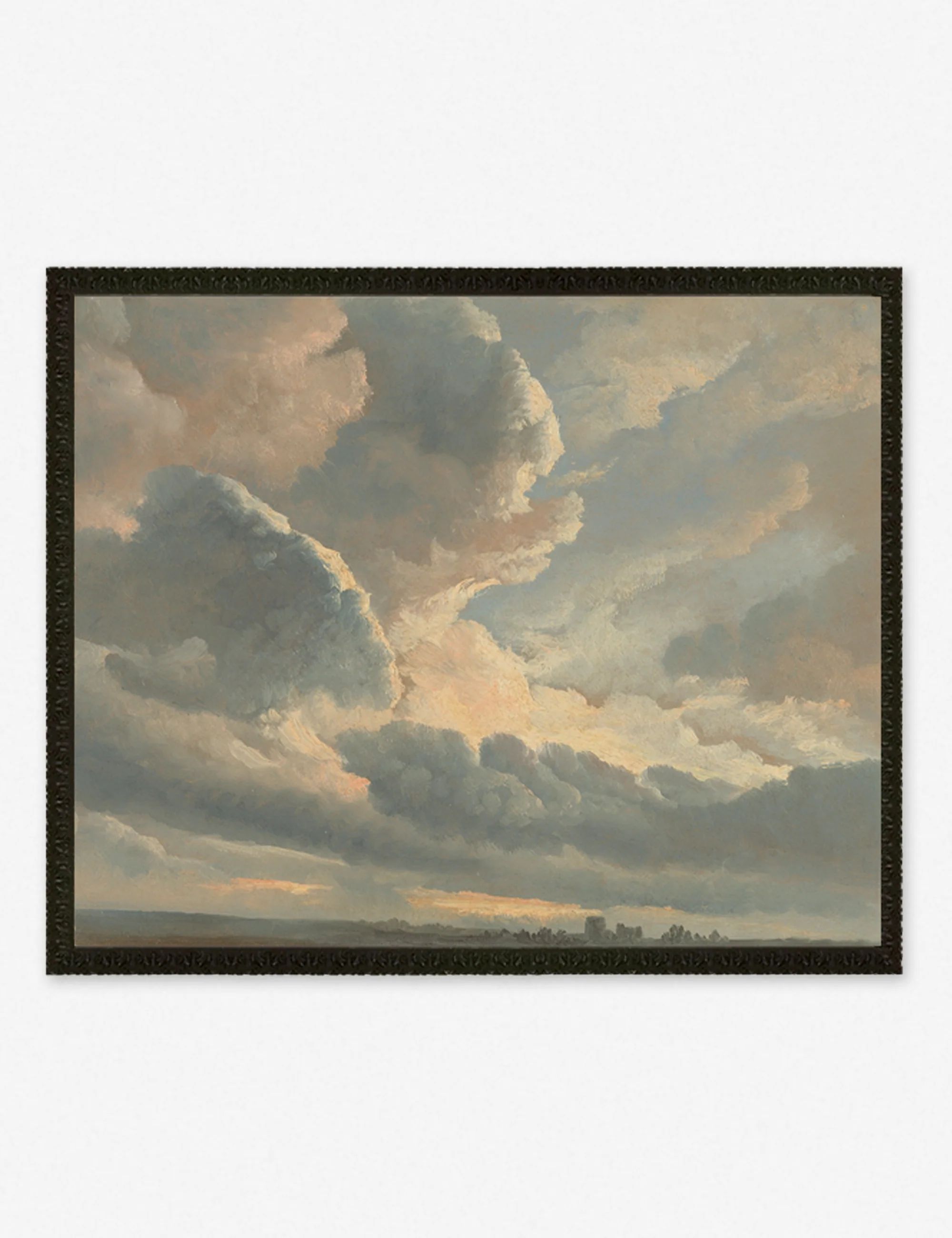 'Study of Clouds with a Sunset near Rome' Wall Art by Simon Alexandre Clement Denis | Lulu and Georgia 