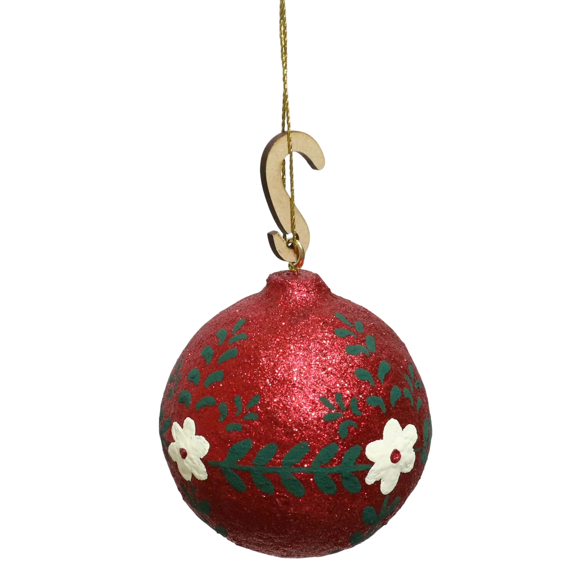 Multicolor Paper Mache Rustic Christmas Ornament, 4in, by Holiday Time - Walmart.com | Walmart (US)