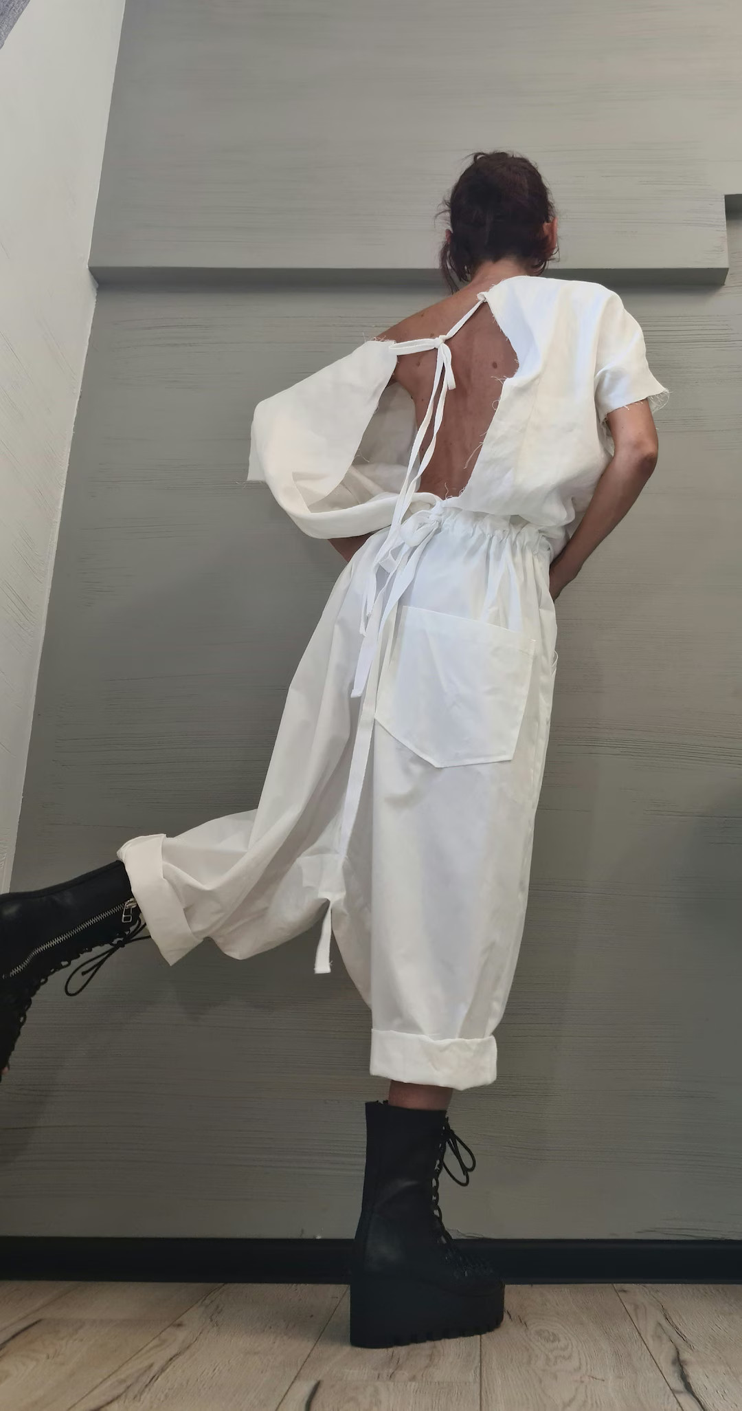 Avant-garde Harem Jumpsuit, Loose Jumpsuit, Drop Crotch Jumpsuit, Plus Size Clothing, Urban Cloth... | Etsy (US)