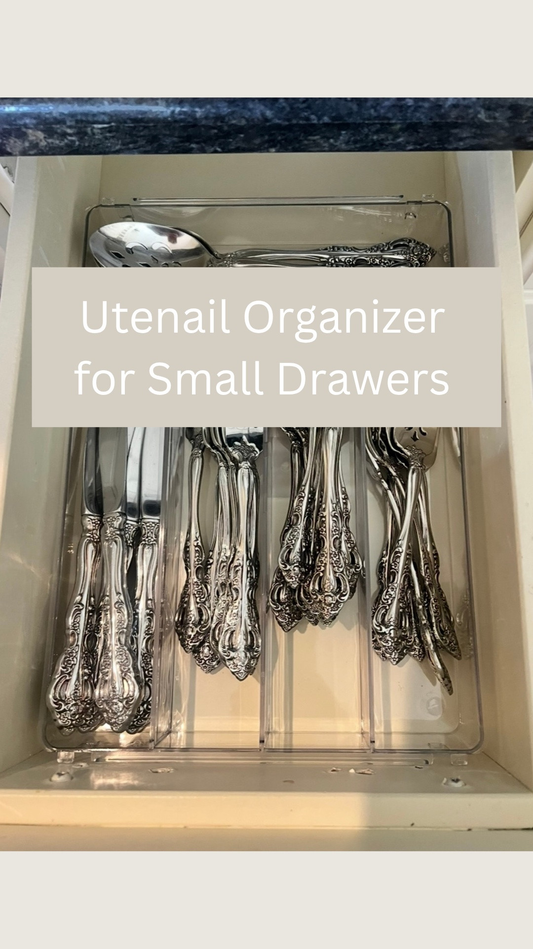 Had a client recently who didn’t have one large utensil drawer. Instead, she had three smaller drawers, so we had to get creative and find organizers that would actually fit and still look nice. If your kitchen has smaller or oddly sized drawers, these are worth checking out.

#LTKfoodie #LTKHome #LTKmomlife