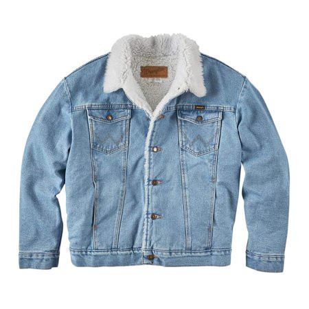 Wrangler Mens 112314730 Sherpa Lined Jacket XL Denim | Walmart (US)