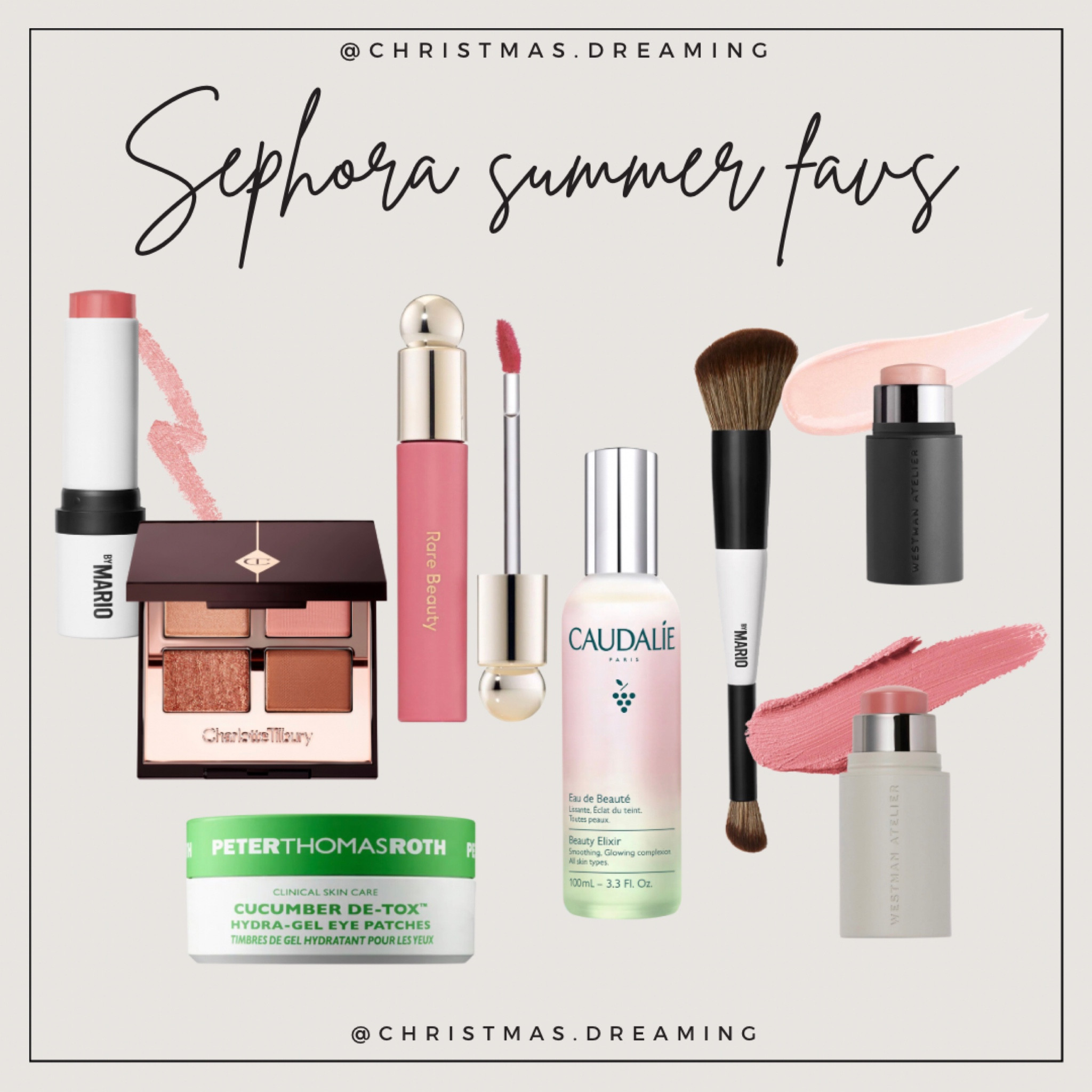 Everyday makeup favorites! My go-to products. 

Eye shadow, skincare, blush, cream blush, brush, liquid lipstick, rare beauty

#LTKGiftGuide #LTKbeauty #LTKFind