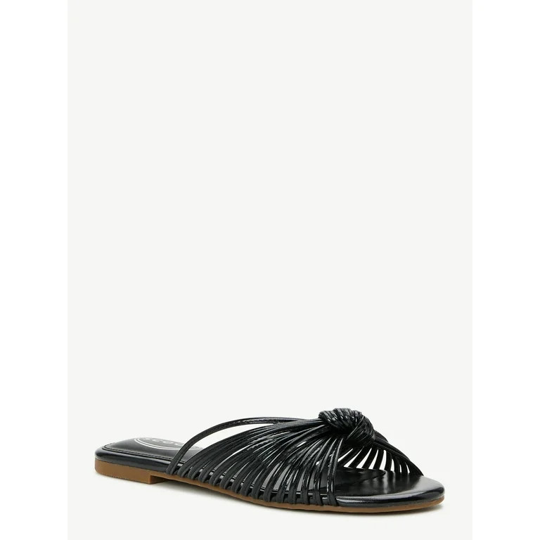 Scoop Women's Strappy Knot Slide Sandals | Walmart (US)