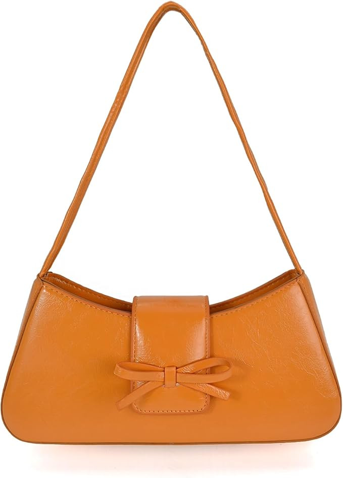 Trendy Red Shoulder Bag for Women Patent Leather Hobo Handbags Y2K Purses Clutch Bag Cute Bow Pur... | Amazon (US)