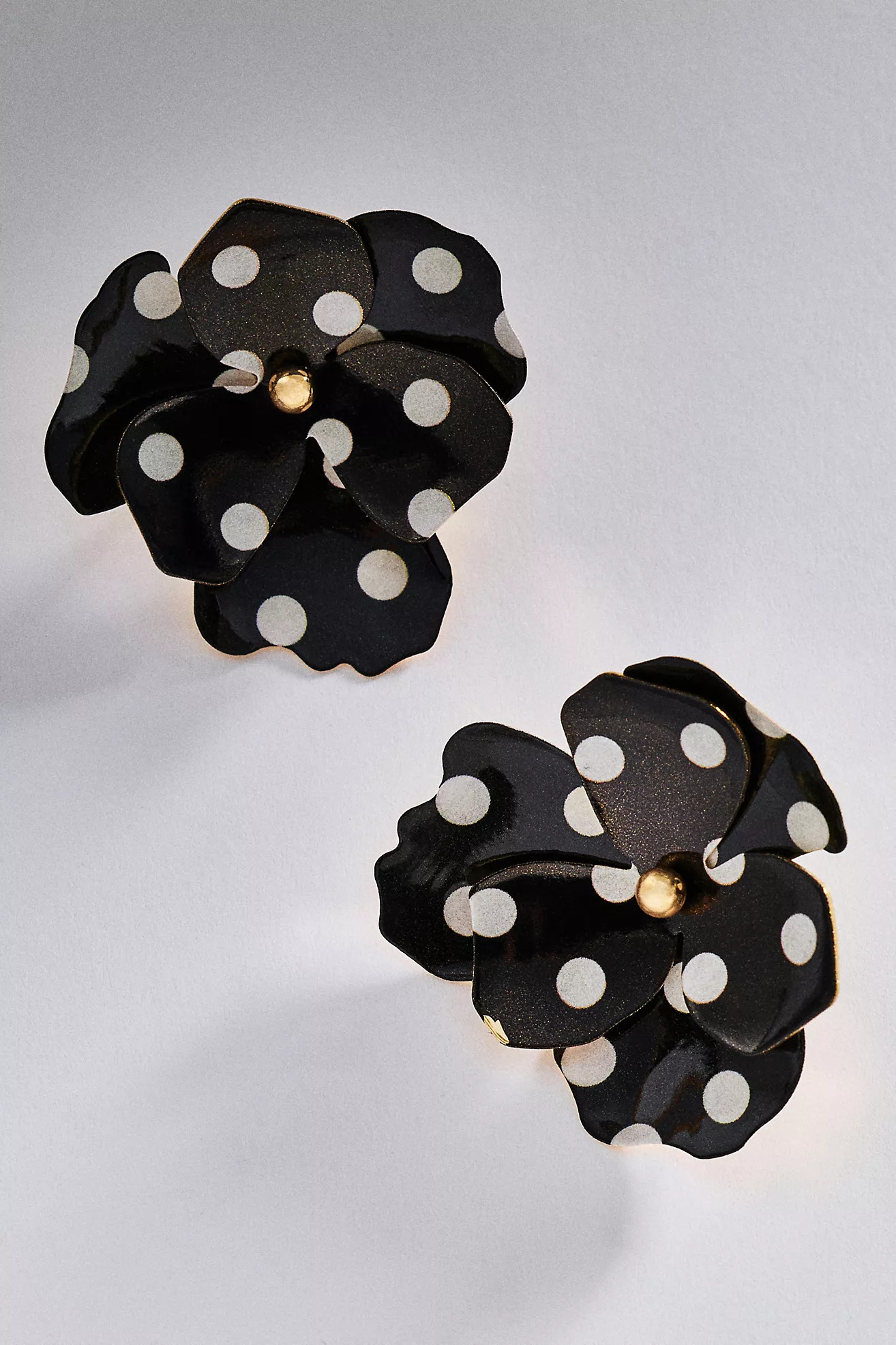 Maeve Floral Polka Dot Earrings | Anthropologie (US)