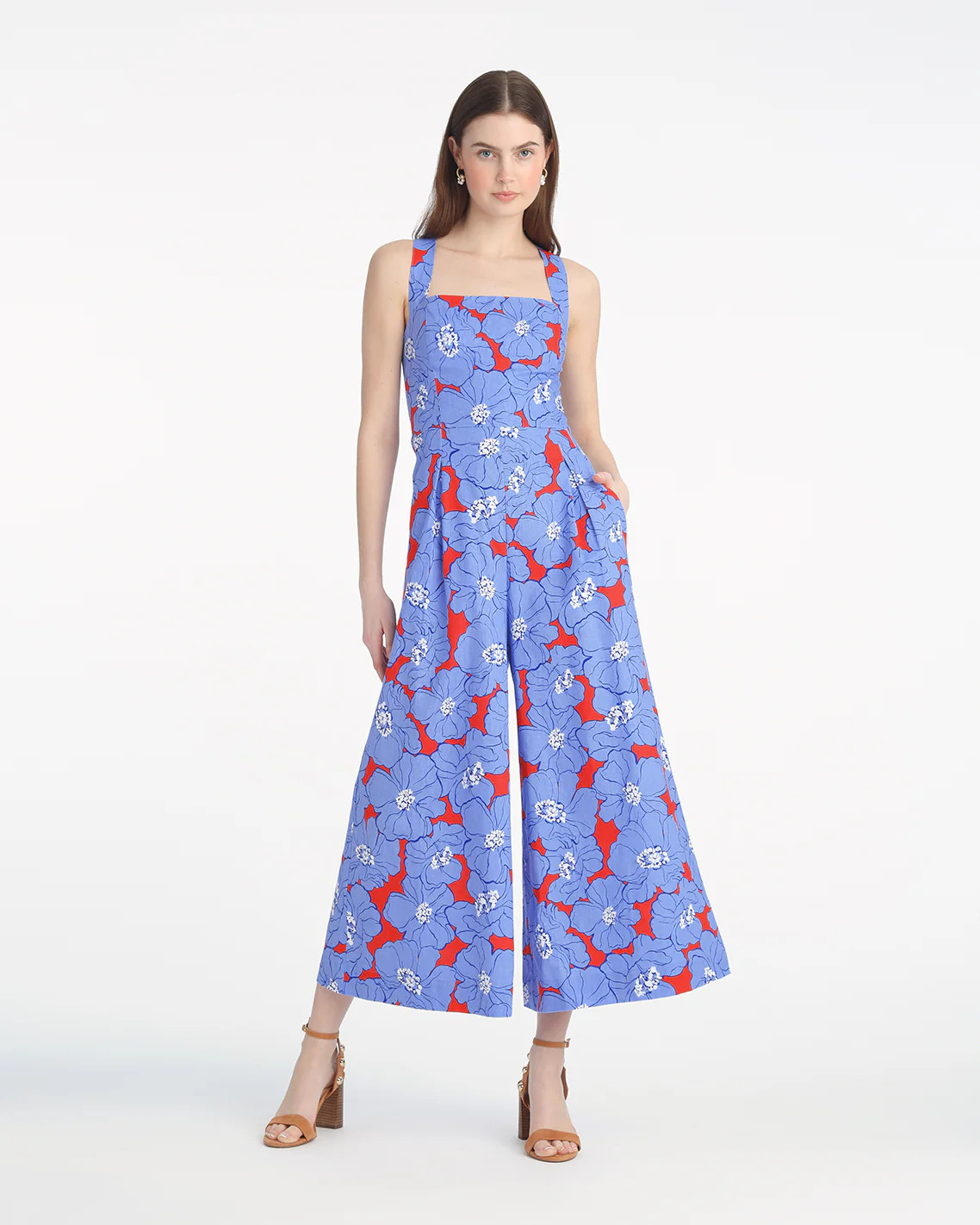 Kendall Sleeveless Jumpsuit in Floating Floral | Draper James (US)