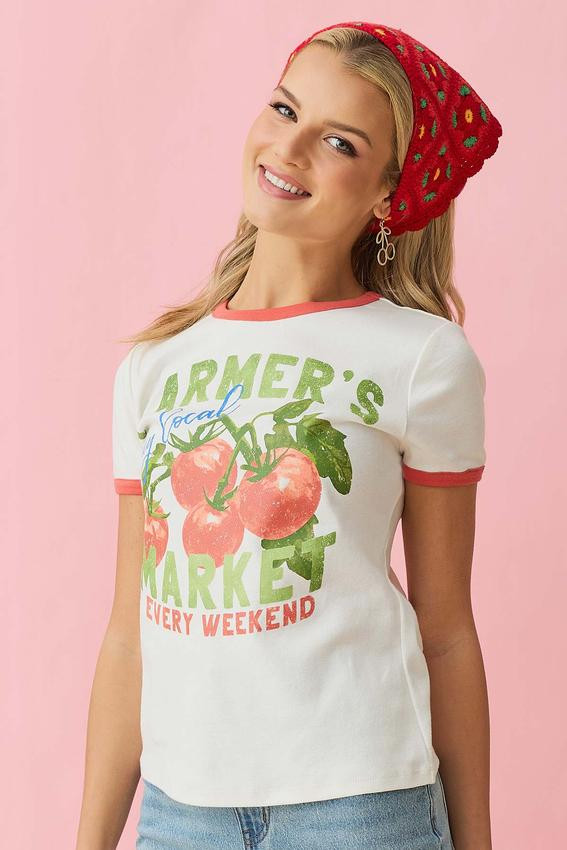 Farmer's Market Ringer Tee | Cato Fashions