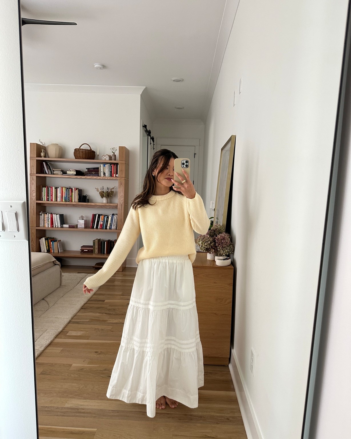 Sizing info:
Sweater size small
Skirt size XS

petite fashion, get dressed with me, outfit inspiration, ootd, nashville outfit, Nashville influencer, petite style, vacation style, casual outfits, mom style, petite skirt, spring outfits, spring outfit info, spring skirt, spring outfit idea, spring top, spring sweater, white maxi skirt 

 @Quince 

#LTKmomlife #LTKPetite #LTKootd