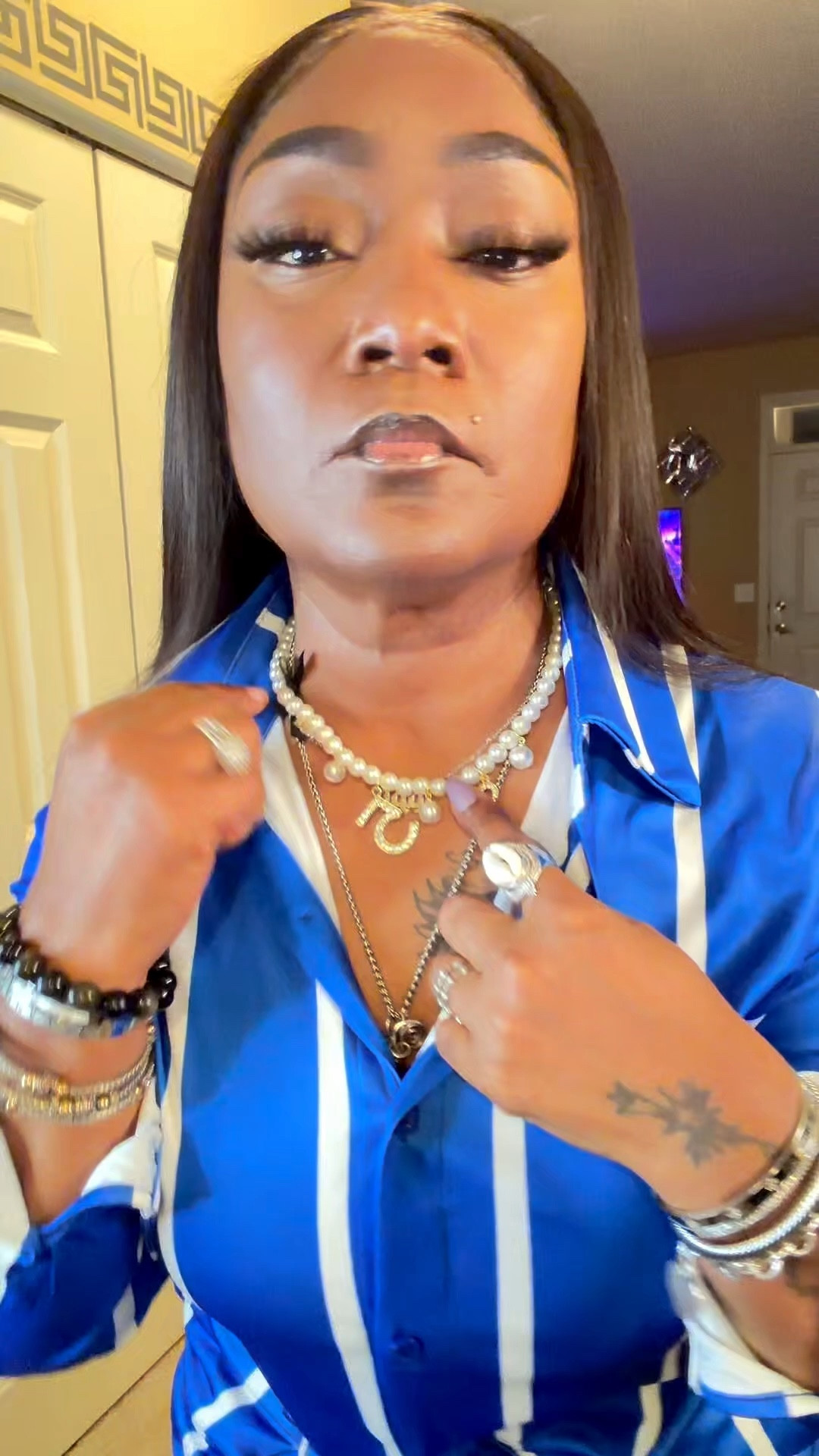 Date Nite Casual Wear is my typical go-to. If you enjoy a more stretch to a nice two-piece set, you can set the tone of an Intelect with a hint of GRWN Vibes. I'm keeping it cute wearing a size medium top and bottom, with a plain pair of white sandals…… I felt a nice pair of Chanel Pearls would be a softer touch fit for date Night.  

#LTKSpringSale