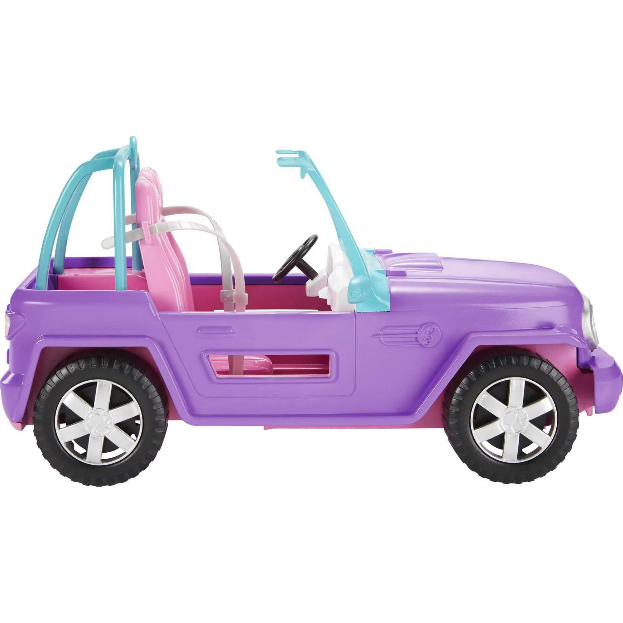 Barbie Off-Road Vehicle, Purple Toy Car with 2 Pink Seats and Rolling Wheels | Walmart (US)