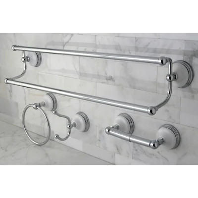 Kingston Brass Victorian 4-Piece Bathroom Hardware Set | Wayfair North America