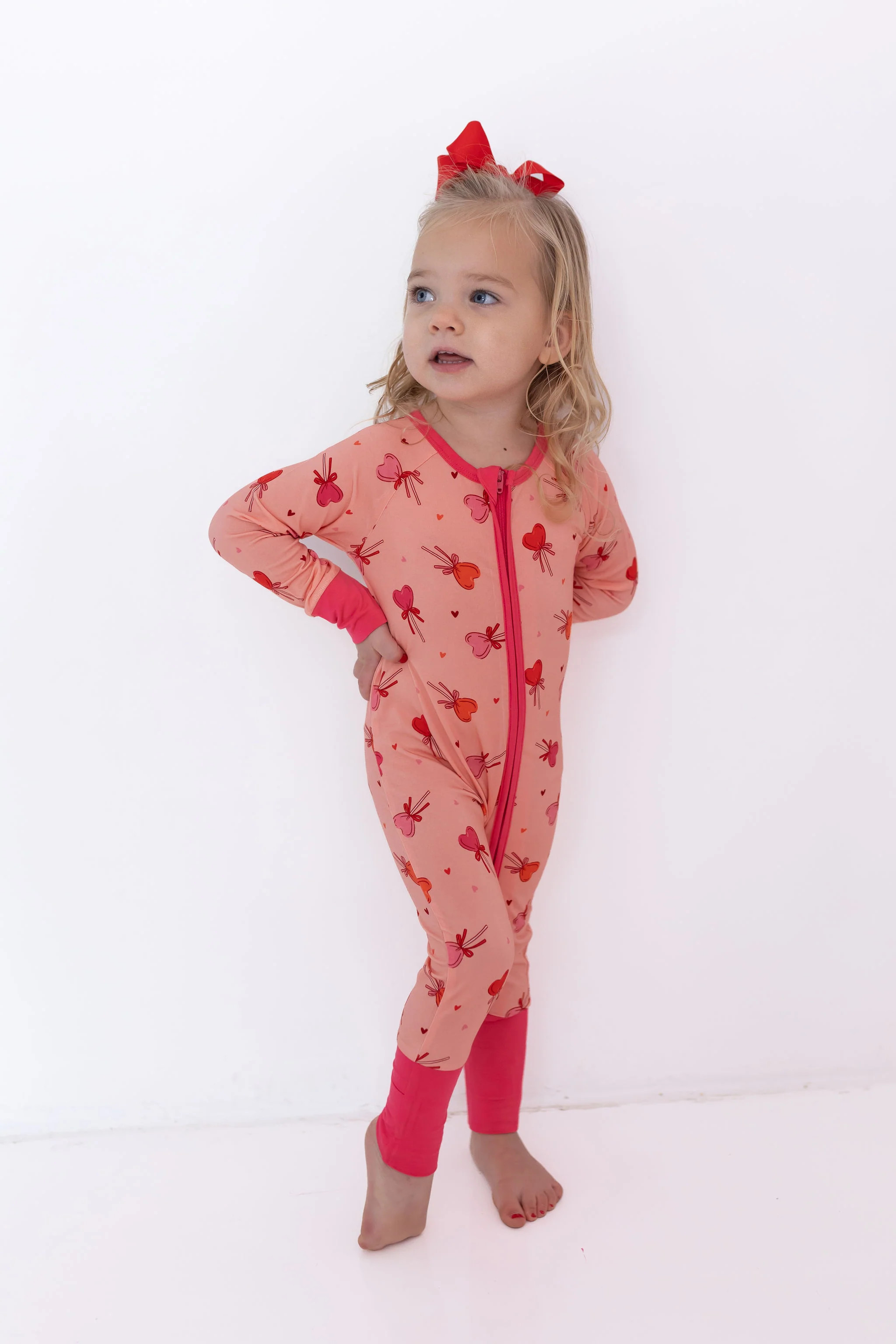 Pink Sugar Rush Zipper Romper | In My Jammers