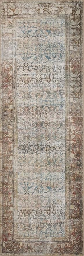 Loloi Amber Lewis Georgie Collection GER-09 Multi/Spice 2'-6" x 7'-6", .19" Pile Height, Runner R... | Amazon (US)