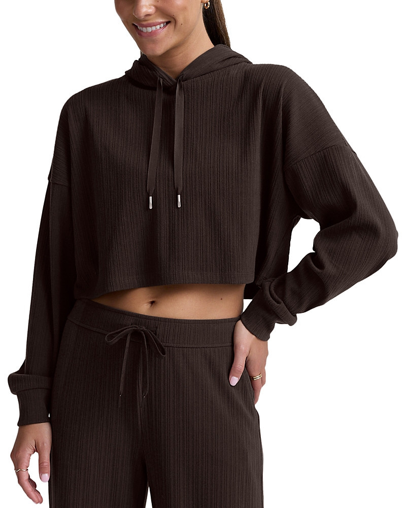 Beyond Yoga Breathe Easy Ribbed Hoodie | Bloomingdale's (US)