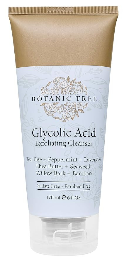 Botanic Tree Glycolic Acid Face Wash-Facial Exfoliating Cleanser w/ 10% Glycolic Acid-Acne Facial... | Amazon (US)