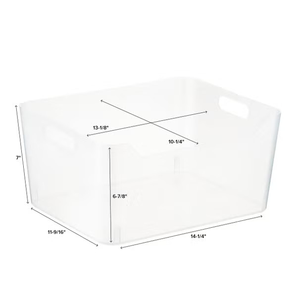 Plastic Storage Bins with Handles | The Container Store
