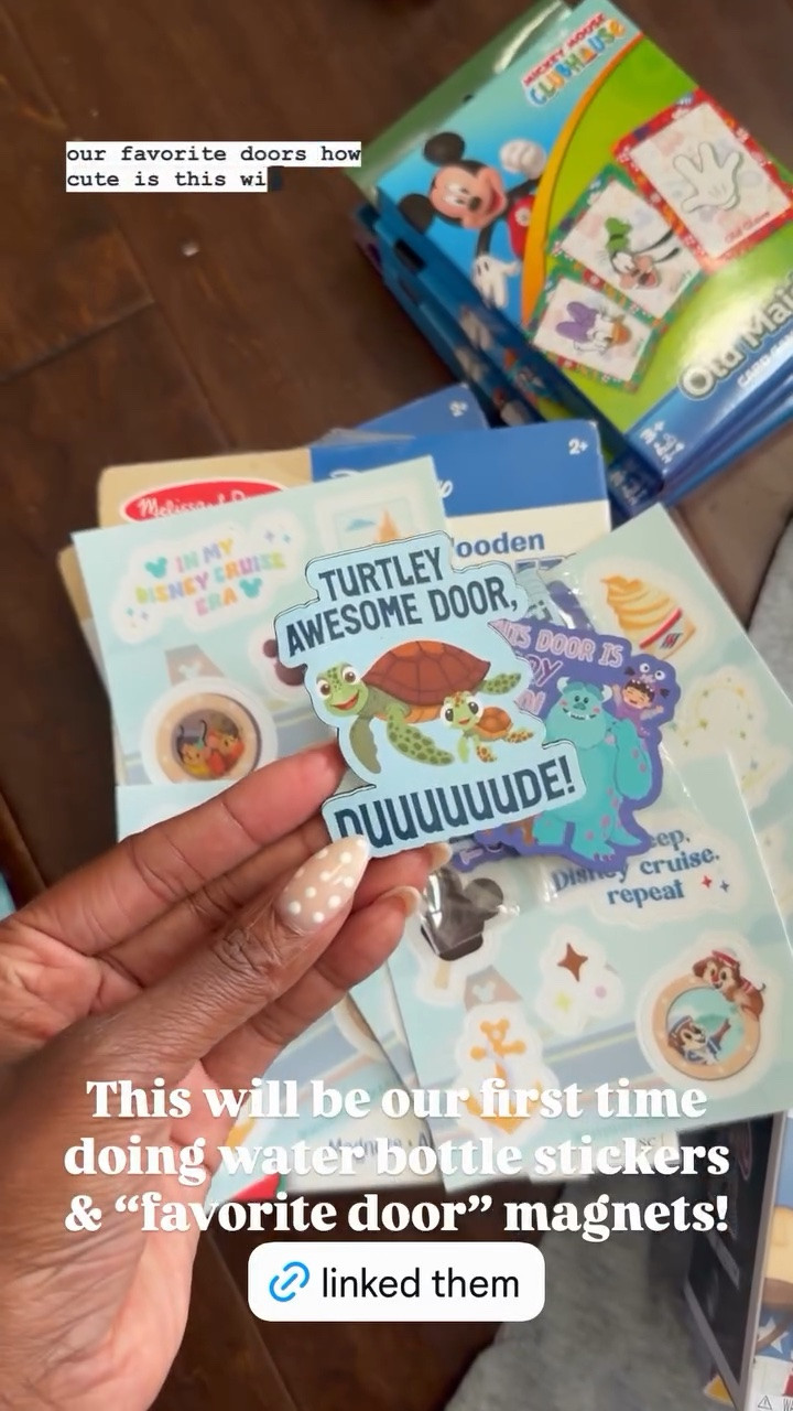 This will be our first time doing water bottle stickers & “favorite door” magnets on our Disney cruise

#LTKTravel #LTKKids #LTKmomlife