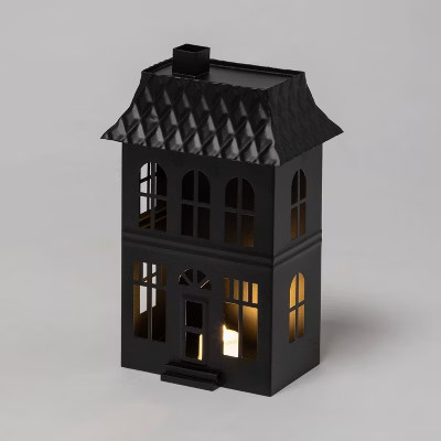 Metal Townhouse Haunted House Halloween Decorative Sculpture - Hyde & EEK! Boutique™ | Target